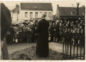 Sainghin 1944, Dépôt de gerbe par Jean Michaux