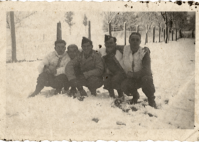 '1944 Dans la campagne alsacienne enneigée'